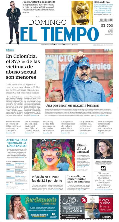 el tiempo bogota prensa